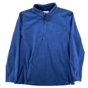 Sun River Jacket Mens Large Blue Fleece 1/4 Zip Pullover Outdoors Hiking Camping